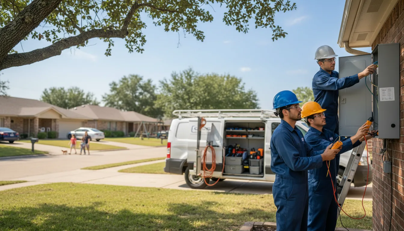 Certified electrician providing emergency electrical services in Oak Vale, MS